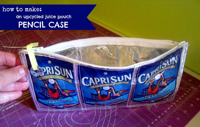 capri sun pencil pouch project tutorial diy how to make