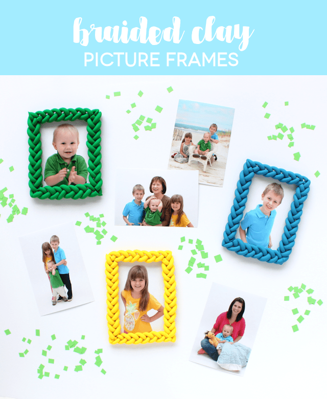 Braided Clay Picture Frames