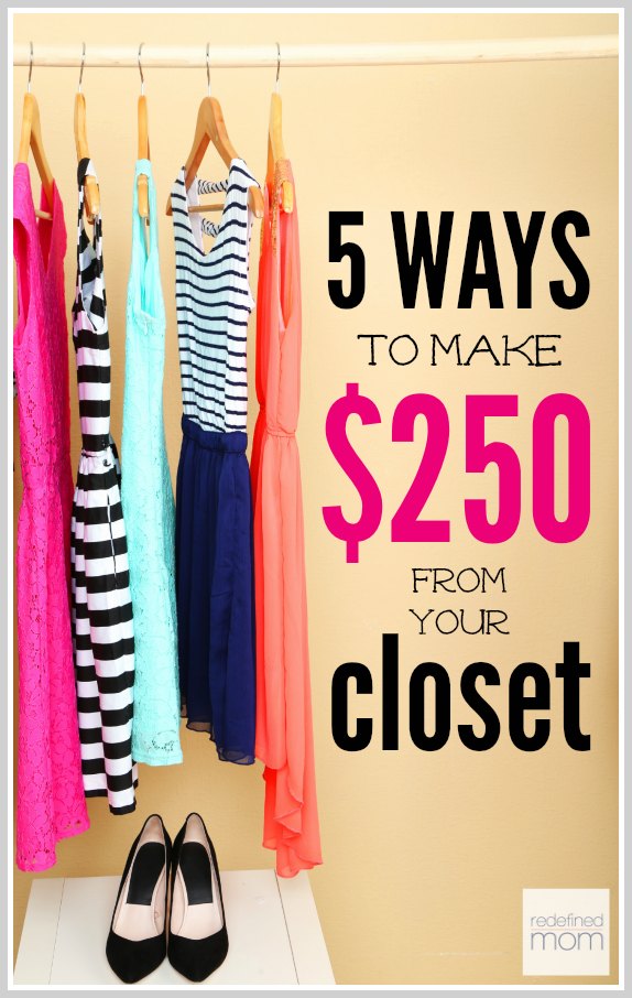 Female dresses on hangers in room